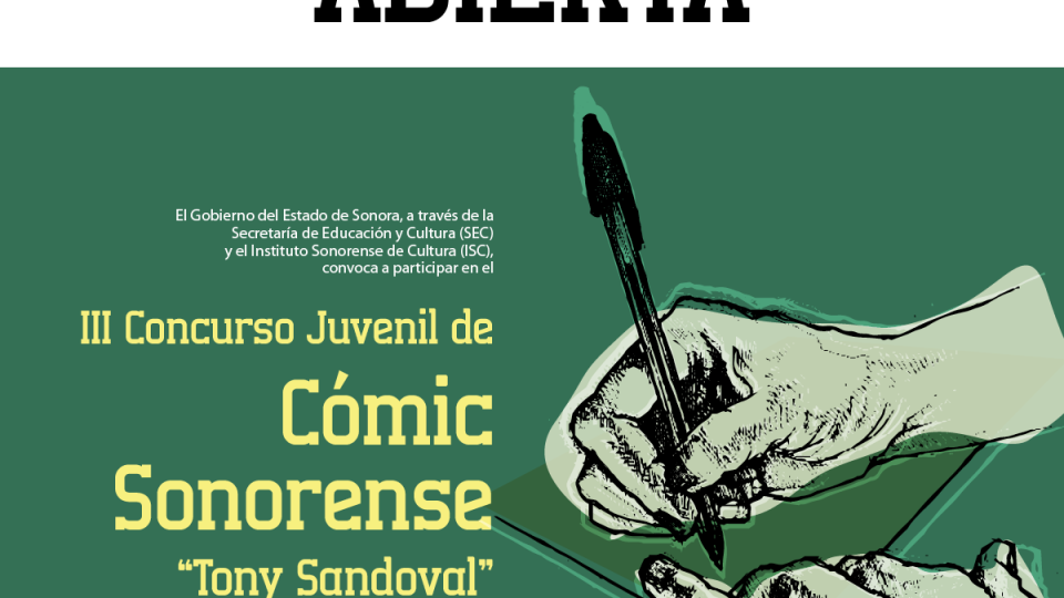 III Concurso Juvenil de Cómic Sonorense “Antonio Sandoval”